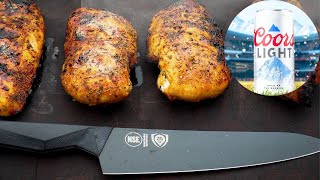 Coors Light Chicken Breast on the PK360 Charcoal Grill