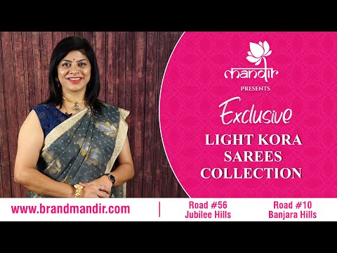 Light Kora Silk Saree Collection | Brand Mandir | Episode 125