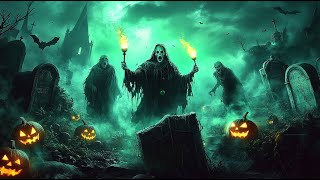 Best Halloween Spooky Music 🎃 Haunted Cemetery under the Moonlight 👻 Halloween Music 2025