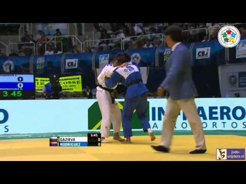 Judo 2013 World Championships Rio de Janeiro: Gazieva (RUS) - Rodriguez (VEN) [-70kg]