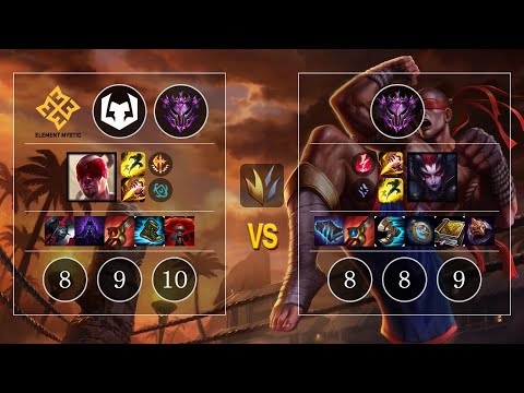 EM Scarlet Lee Sin vs Elise Jungle - KR Master Patch 10.10