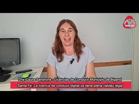 DRA LAURA SANDRONE LICENCIAS DE CONDUCIR MUNICIPIO DE BIGAND