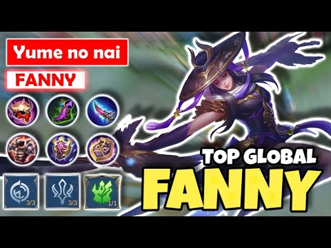 Fanny Aggressive Build, Franco Can't Catch Me! | Top 2 Global Fanny Yume No Nai | MLBB