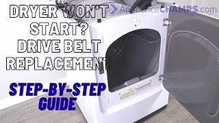 Samsung Dryer Not Spinning or Starting - Belt Replacement 6602-001655