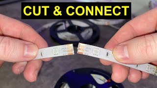 How To CUT, EXTEND and CONNECT LED Strips