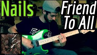 Nails - Friend To All (Guitar Cover w/ Tabs &amp; Backing Track On Shred-Lab.com)