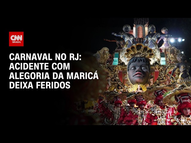 Carro alegórico da União de Maricá atropela 5 pessoas em desfile da série Ouro no RJ | AGORA CNN