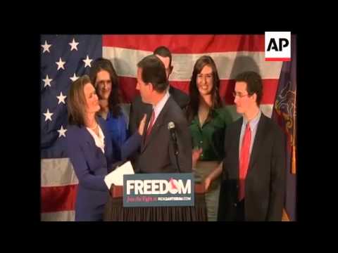 Rick Santorum cleared the way for Mitt Romney to claim victory in the long and hard-fought battle fo