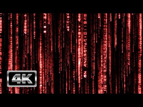 Red Matrix Code Rain 3D - 1 Hour Matrix Theme TV Screensaver and Live Wallpaper 4K