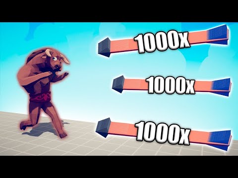 MINOTAUR vs 1000x OVERPOWERED UNITS - TABS | Totally Accurate Battle Simulator 2025