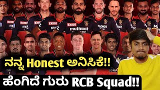 IPL 2022 RCB squad of 22 analysis kannada|TATA IPL RCB squad complete analysis in kannada