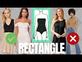 How To Dress A RECTANGLE Body Shape