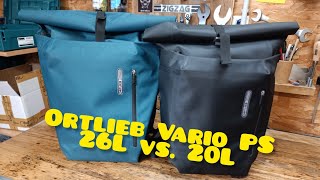 Ortlieb Vario PS / 26L vs. 20L Fahrradtasche oder Rucksack Teil 2/2