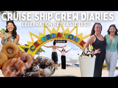 Thumbnail for CELEBRATION KEY TASTE TEST: Cruise crew Vlogs 🥐🧋🍩
