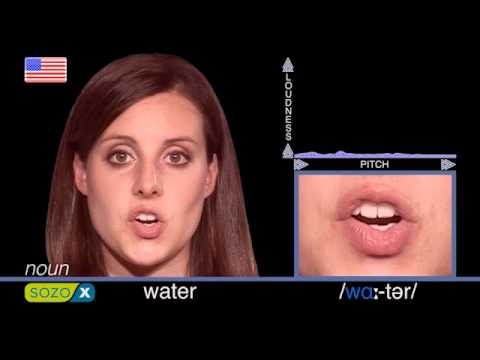 Wie man WATER ausspricht – Verbessern Sie Ihre englische Aussprache. Englische Aussprache pronunc...