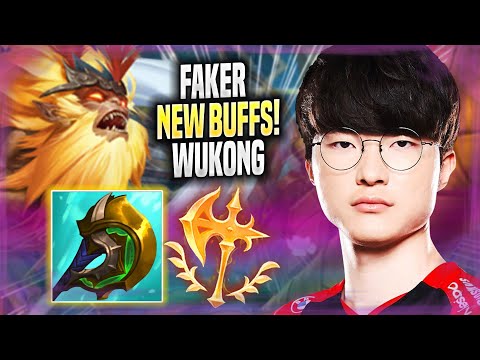 FAKER TRIES FIRST TIME WUKONG WITH NEW BUFFS! - T1 Faker Plays Wukong JUNGLE vs Diana! | Season 2022