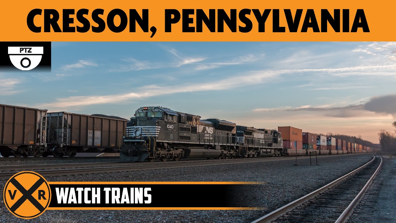 Live webcam view of Cresson Station Inn Railfan Cam