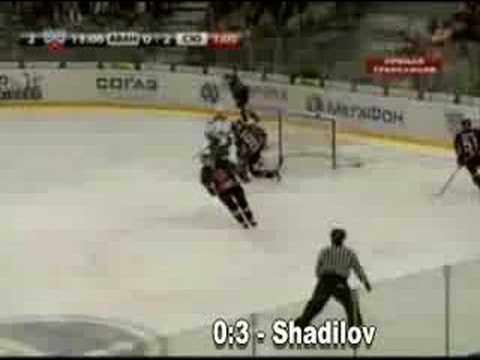 KHL, September 12, 2008. Avangard - Salavat Ulaev 1:5