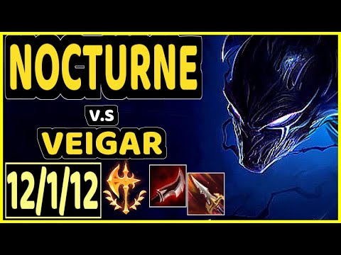 NEMESIS (NOCTURNE) vs VEIGAR - 12/1/12 KDA MID GAMEPLAY - EUW Ranked GRANDMASTER