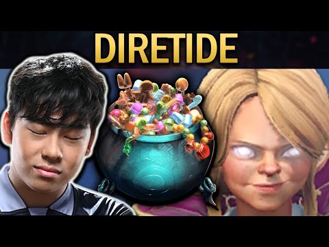 Diretide Dota 2 Invoker Gameplay T1.Ana with Crazy Spells