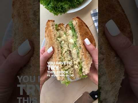 Chick-Fil-A Chicken Salad Sandwich! #chickensalad #chickensaladrecipe #lunchboxrecipe #easyrecipe