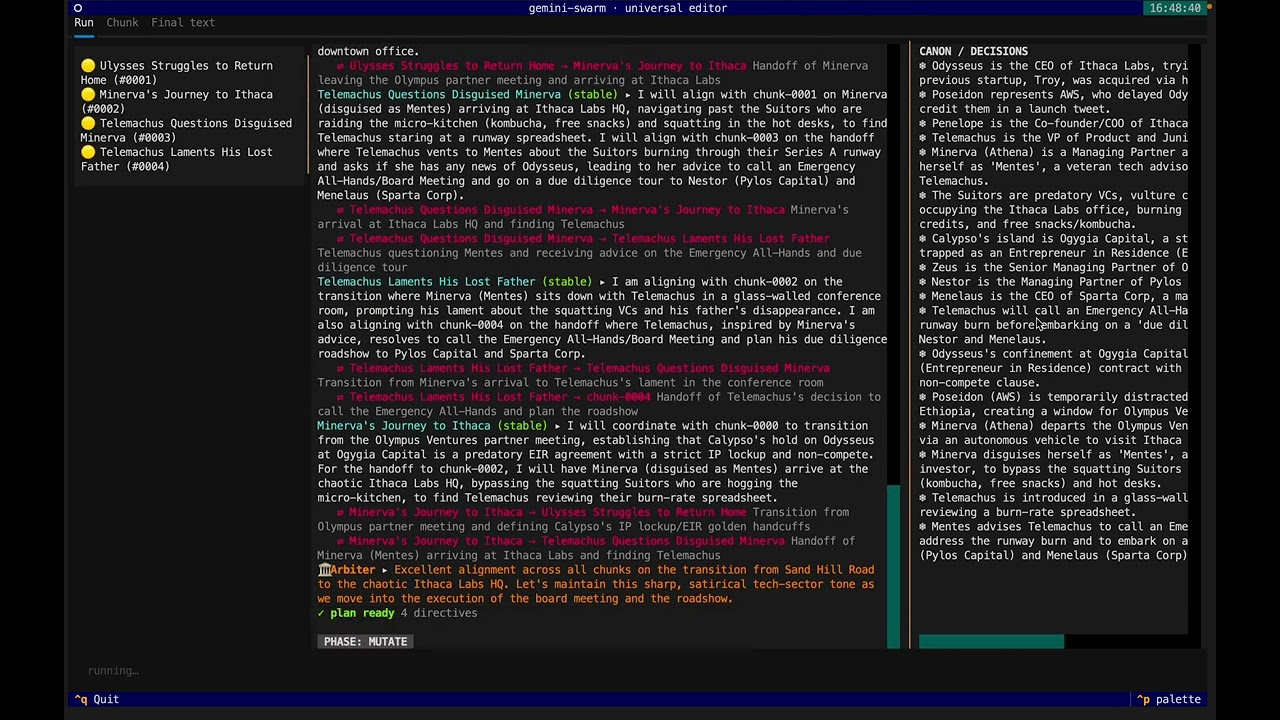Universal Editor project preview