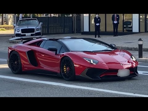 神戸の街に響き渡るV12サウンド‼ランボルギーニ アヴェンタドールSV　 600台限定 Lamborghini Aventador LP750-4 SV