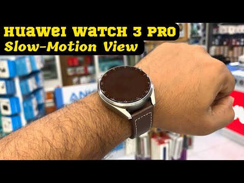 Huawei Watch 3 Pro Slow-Motion View | Huawei Watch 3 Pro Classic Edition Silver / Brown Strap
