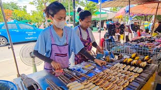 Amazing Grilled Banana - Must Try Street Food in Bangkok ! Thai Street Food