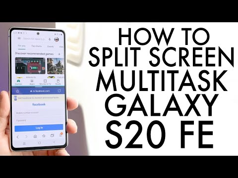 How To Split Screen Multitask On Samsung Galaxy S20 FE!