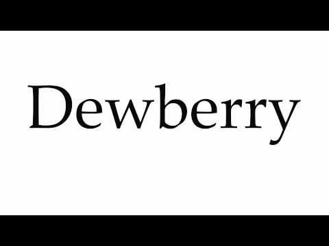 How to Pronounce Dewberry