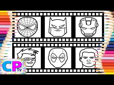 Superheroes Coloring Pages/Superheroes on Film Strip/Kovan & Electro-Light - Skyline [NCS Release]