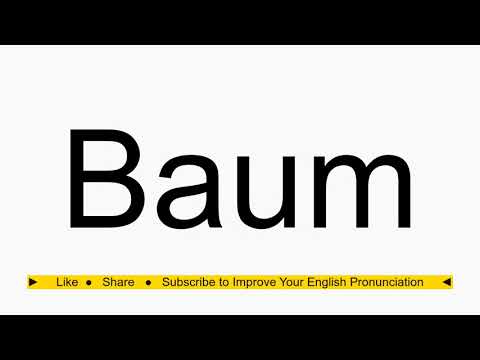 How to pronounce Baum