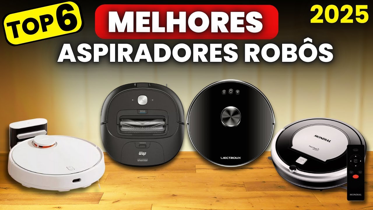 QUAL O MELHOR ASPIRADOR ROBÔ 2024? TOP 6 Melhores Robôs Aspiradores p/ Comprar! Do Barato ao + Caro!