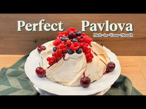 Perfect Pavlova Recipe | Crispy Outside, Marshmallow Inside