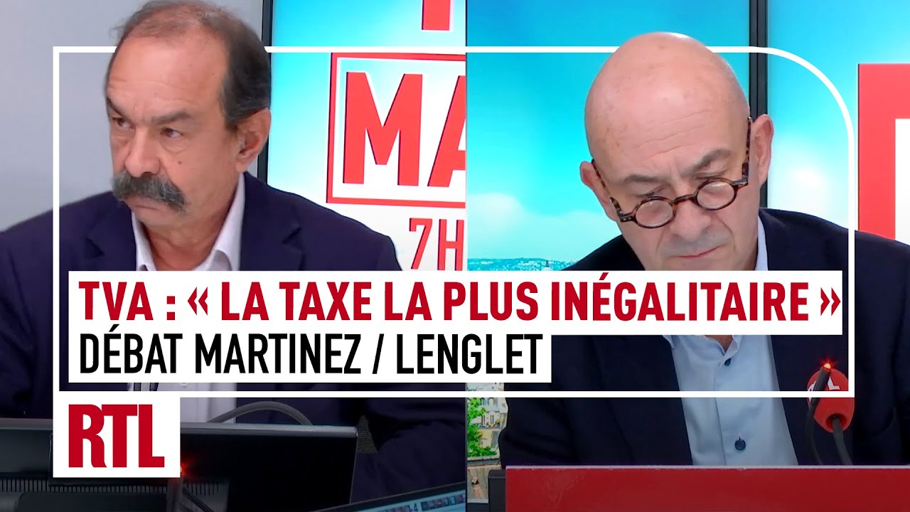 TVA : "La taxe la plus inégalitaire" (Débat Philippe Martinez face à François Lenglet)