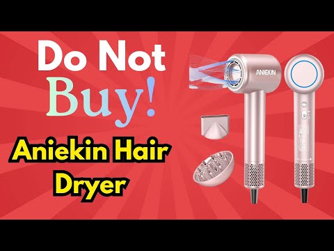 Hair Dryer, High-Speed Ionic Low Noise Blow Dryer with Brushless Motor for Fast Drying, Thermo-Control Quiet Compact Hair Blow Dryer with Magnetic Diffuser for Curly Hair for Home Travel Salon video review thumbnail