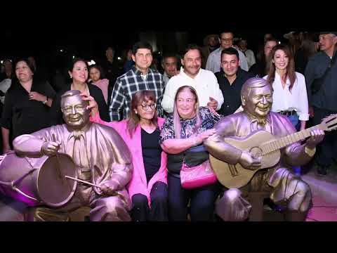 Sáenz homenajeó a Federico Córdoba y Roberto “Ucucha” Franco con la inauguración de esculturas en Orán