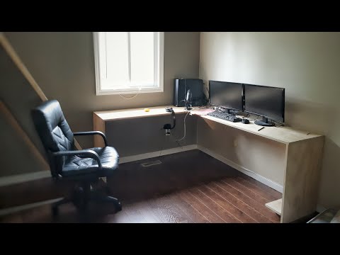 $70 DIY Minimalistic Corner Wall Desk