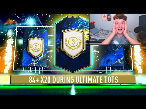 So I opened the 84+ x20 pack & 83+ x25 pack during ULTIMATE TOTS!!! | FIFA 21