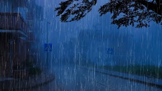 Som de Chuva para Dormir Profundamente - Barulho de Chuva Pesada, Vento e Trovão à Noite #61 ASMR