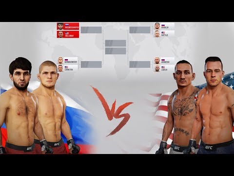 РОССИЯ vs АМЕРИКА в ТУРНИРЕ UFC / Хабиб Нурмагомедов и другие