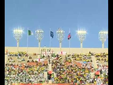 CRAZY - Fan Algerian scale reflector in Algeria vs Slovenia (0-1) World Cup 2010.flv