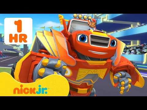 Blaze's BEST Monster Machine Robot Moments! 🤖 w/ AJ | 60 Minutes | Nick Jr.