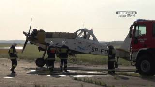 preview picture of video 'Ogromny pożar niedaleko Boleszkowic, tankowanie samolotów w Chojnie [chojna24.pl]'