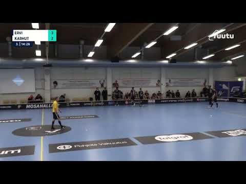 F-liigaM, ErVi - Karhut, 2.1.2022, PR0-tilanne kolmannessa erässä.
