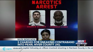 Two inmates, visitor charged after contraband found at Pearl River County Correctional Facility