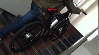 electric bike on the stairs easily