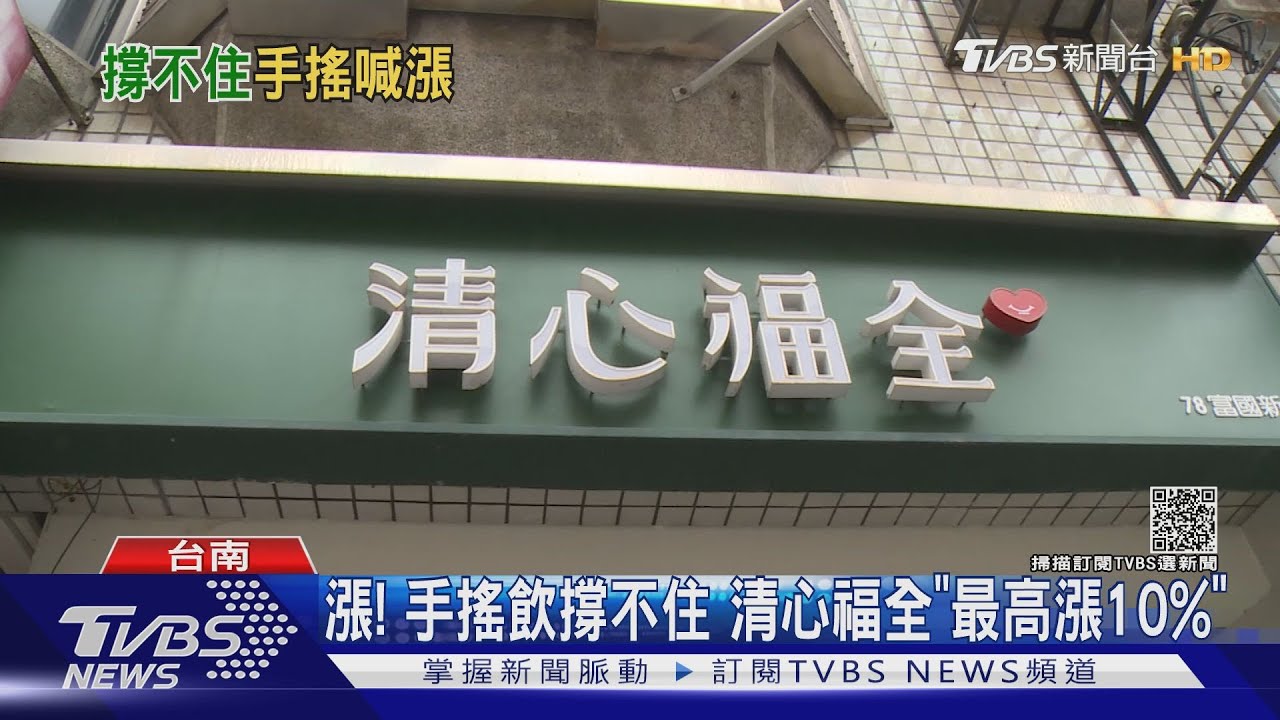 漲！手搖飲撐不住　清心福全「最高漲10%」