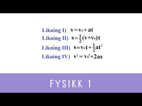 Fysikk med Eivind (ep 6) - Utledning av bevegelseslikninger (Fysikk 1)